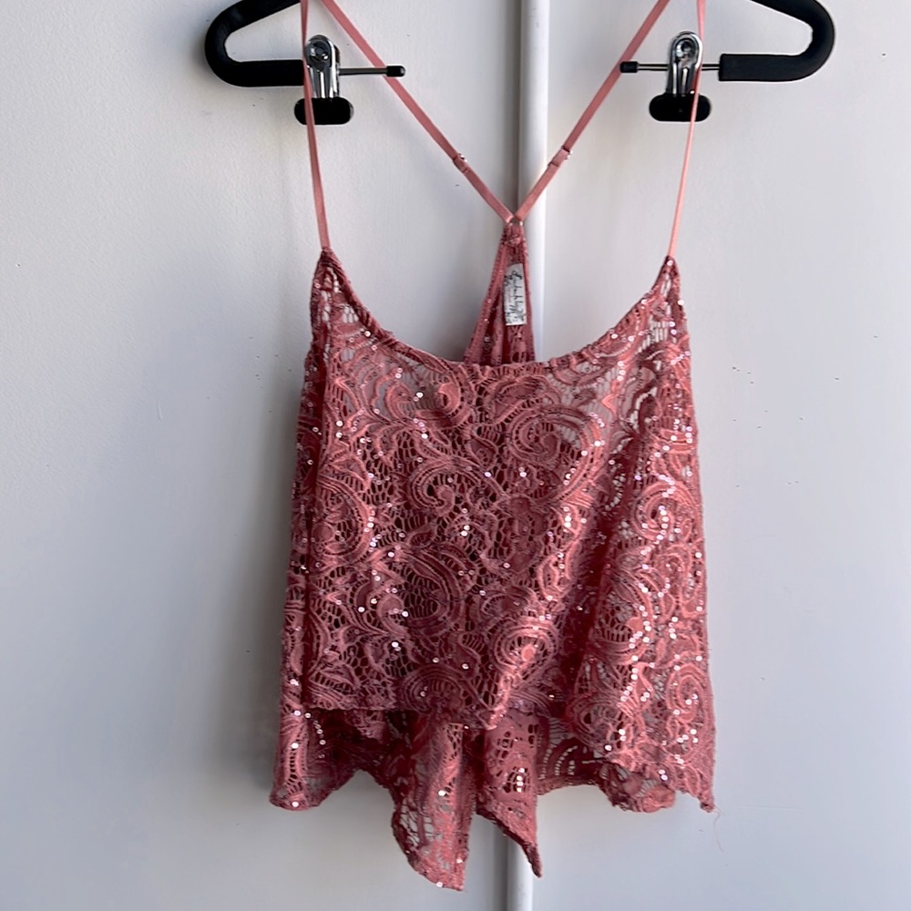 Intimately free people sequin halter size small petite